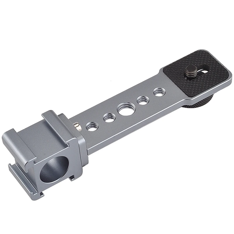 

Hot Triple Cold Shoe 3 Mount Adapter Microphone Light Holder Extension Bar For Zhiyun Smooth 4 Dji Osmo Action Camera Pocket Gim