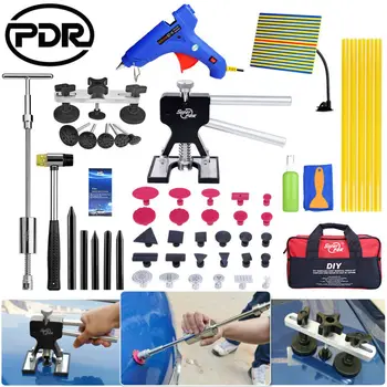 Buy PDR Slide Hammer Pulling Bridge Glue Gun Dent Lifter Car Body Dent Damage Repair Tools Auto