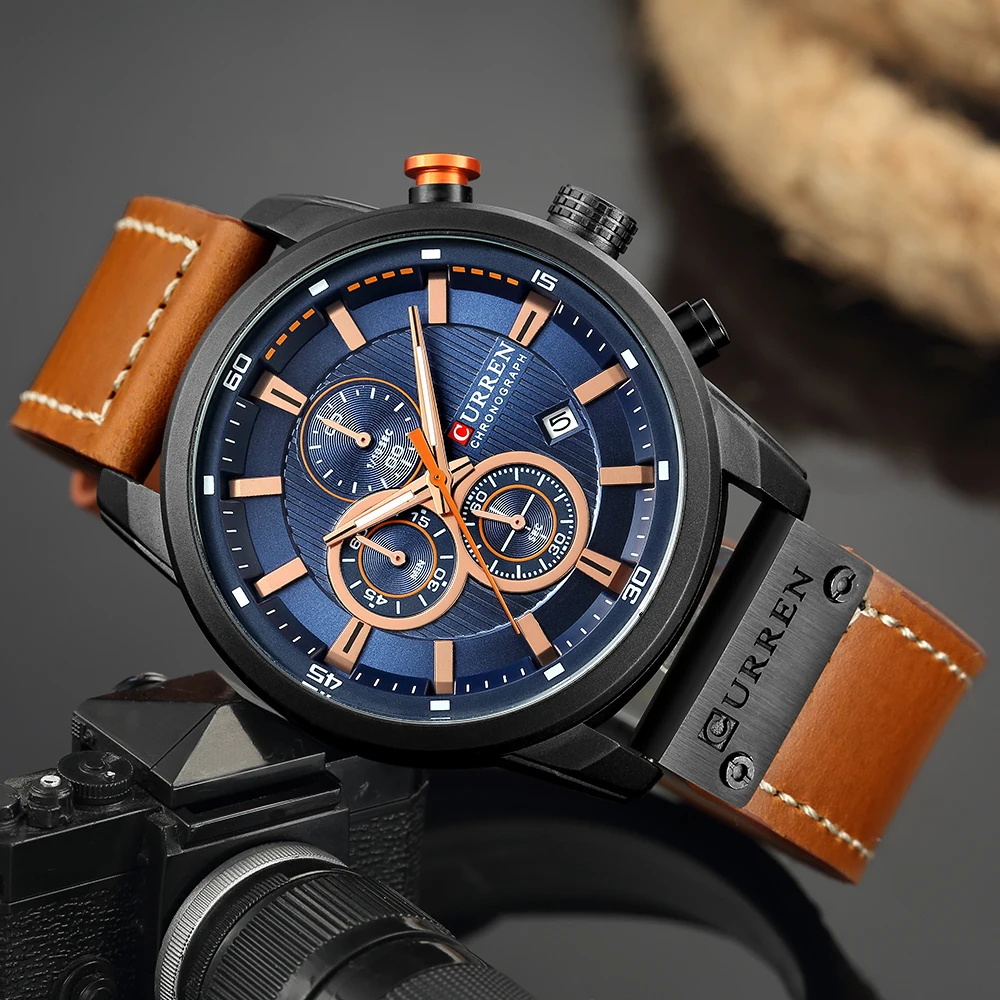 Curren 8291 Топ бренд Роскошные Кварцевые часы наручные мужские часы мужские модные спортивные наручные часы wo мужские часы s