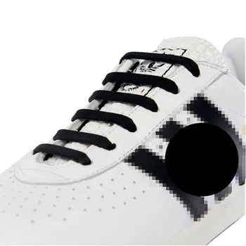 

Multicolor men's shoes women's shoes Easy No Tie Elastic Shoe Silicone Trainers Shoes Adult Kids Shoelaces Free wear buckle