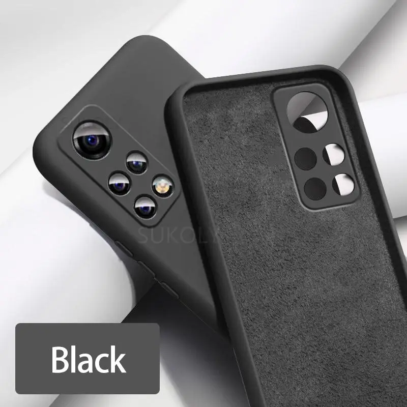 For Xiaomi 11T Pro Liquid Silicon Soft Cover Redmi Note 11 10 Pro 11S 11E Mi 12X 10T 11 Lite 5G NE Poco F3 X3 Pro Bumper Case