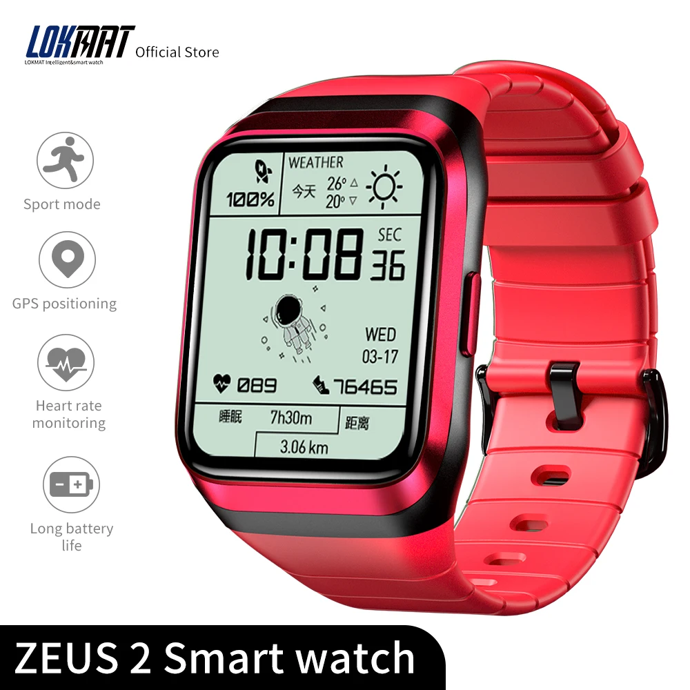 LOKMAT ZEUS 2 GPS Ʈ ġ ƮϽ ƮĿ IP68  Smartwatch  ȵ̵ ios  ü ġ ũ  ð