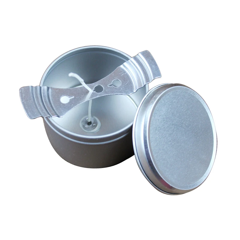 

Metal Candle Jar Round Container Tin with Lid Candle Wick Centering Device DIY Candle Making Kit for Party Favors Arts & Crafts