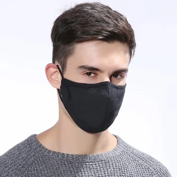 

Unisex Wind Proof Face Mask Black Breathable Mouth Mask Reusable Anti Pollution Face PM2.5 Filter Mouth Cover