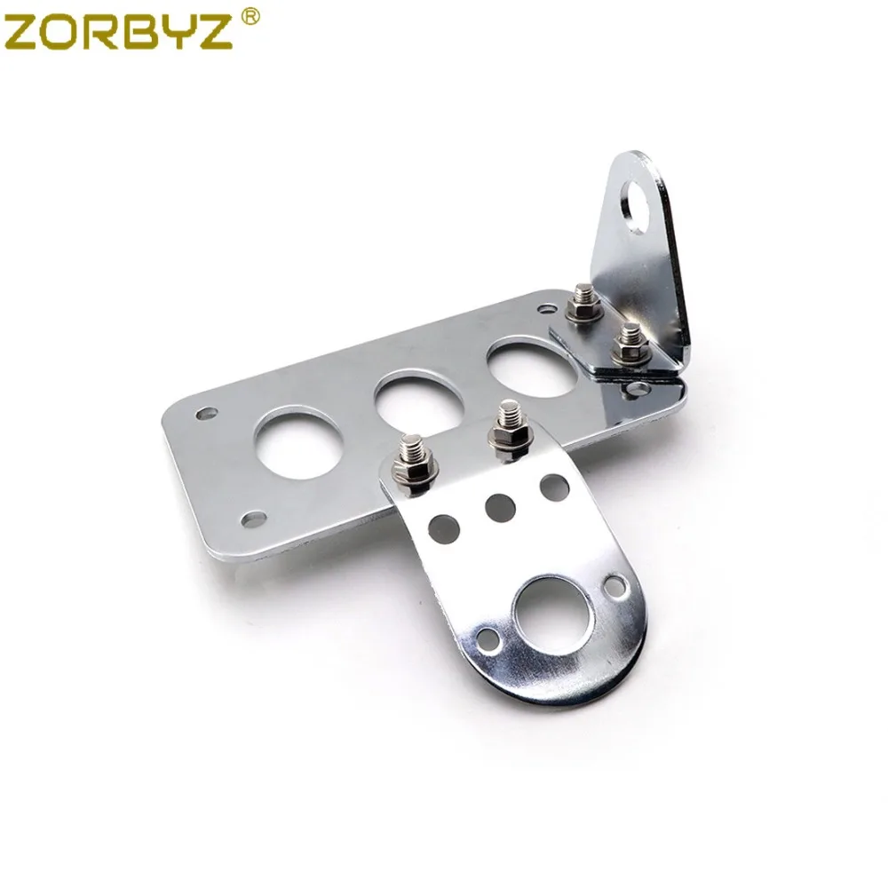 ZORBYZ мотоцикл хром боковое Крепление номерного знака Кронштейн для Harley Chopper Bobber на заказ