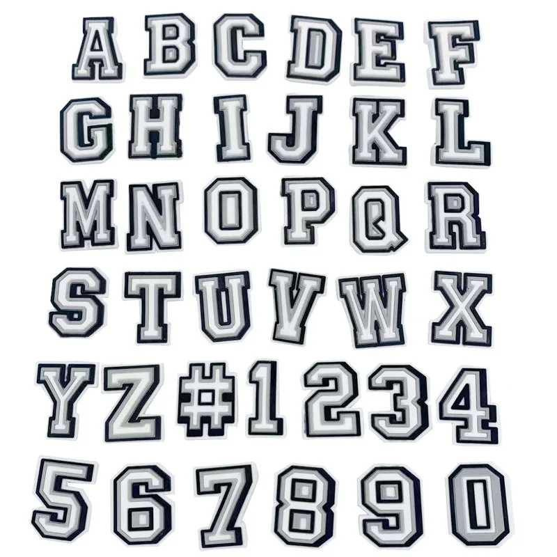 Different Alphabets Numbers Shoe Charms for Shoe Decoration Gifts for Boy and Girl