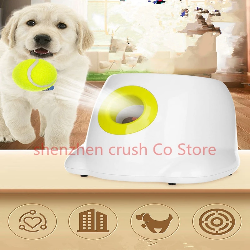 

2pcs All For Paws Interactive Automatic Dog Ball Launcher, Hyper Fetch Dog Tennis Ball Throwing Toy Includes 3 Tennis Balls