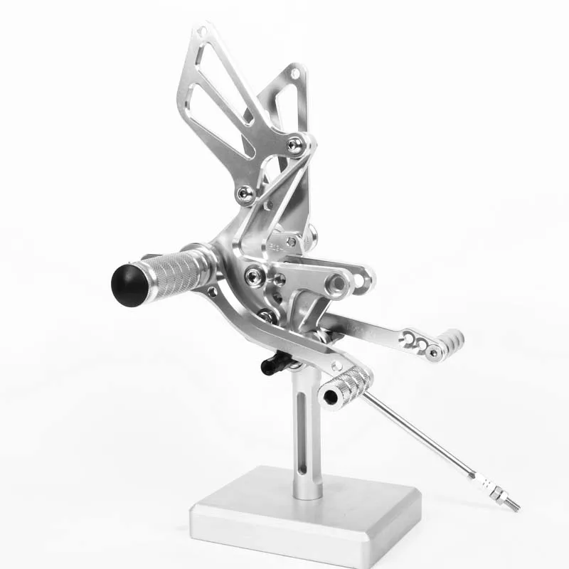 SMOK педаль мотоцикла для Suzuki GSXR750 1996 1997 1998 1999 2000 2001 2002 2003-2005 алюминиевый сплав Rearset подножки - Цвет: Sliver