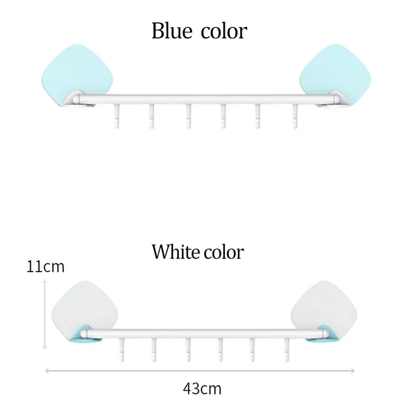 Zhangji Handy Seamless adhesive 6 hooks PP rack Bathroom Shelf housekeeper storage Corner Shelves No nail rotatable Wall Shelf