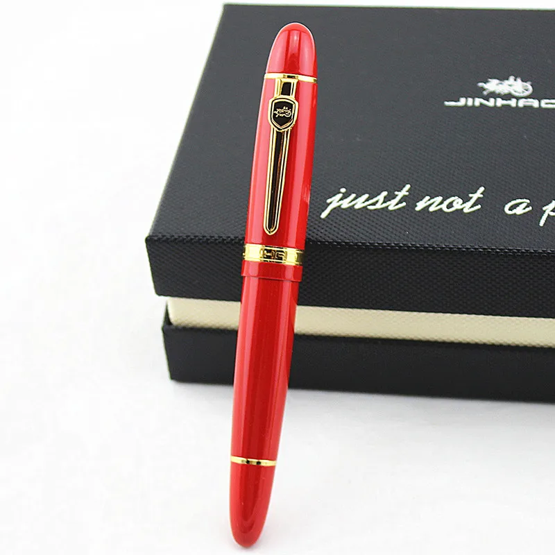 Jinhao 159 красная металлическая гелевая ручка 0,7 мм nib узнать офис школьный канцелярский подарок роскошная ручка отель бизнес пишущая шариковая ручка