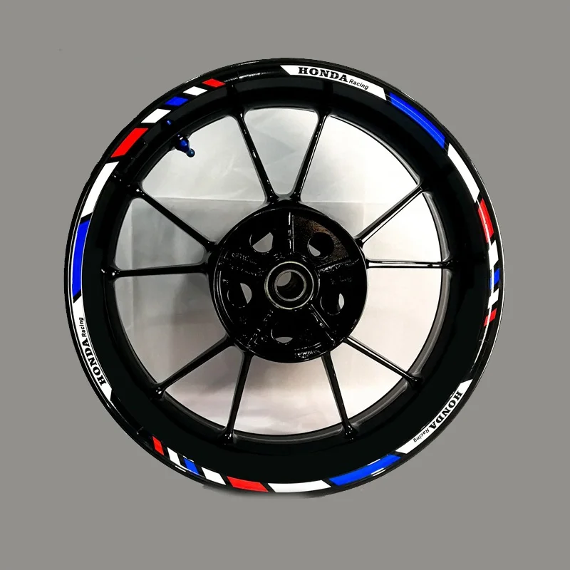 Для honda cbr10001000rr 600600r 300R CBR650F мотоциклетные наклейки на колеса Водонепроницаемый Светоотражающие накладки для обода спереди и сзади на заказ внутренний обод