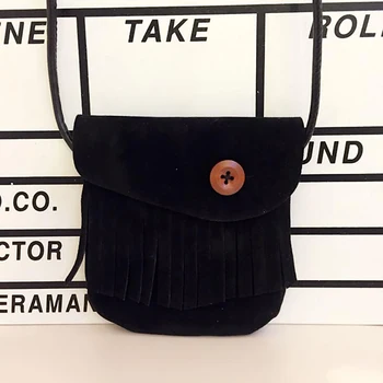 

2020 New Children's Coin Purse Baby Cat Mini Shoulder Bag Cute Princess Messenger Bags Faux Suede Small Bags for Kids Girl Hasp
