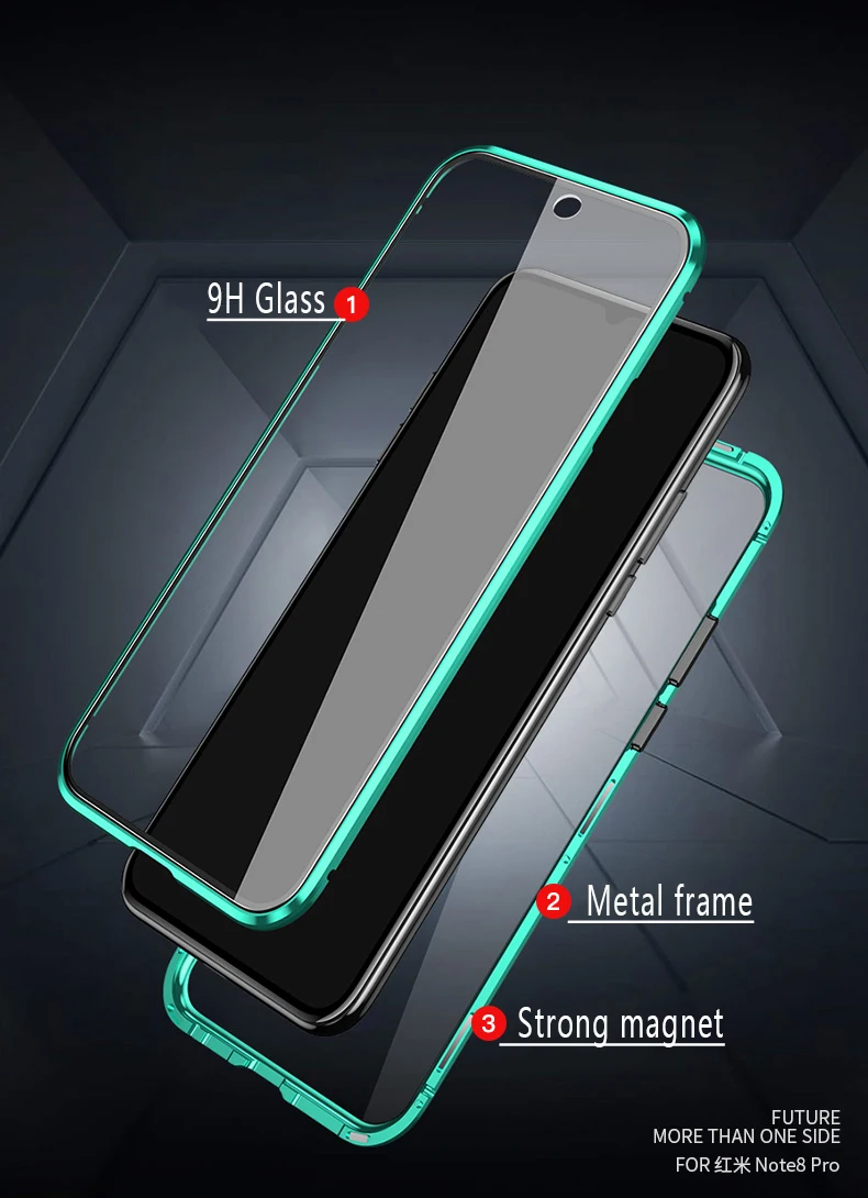 Роскошный 360 металлический чехол-бампер с полной защитой для Xiaomi Mix 2s Mix2s Mix3 Mix 3 Max 3 Max3 двойной Магнитный чехол из закаленного стекла