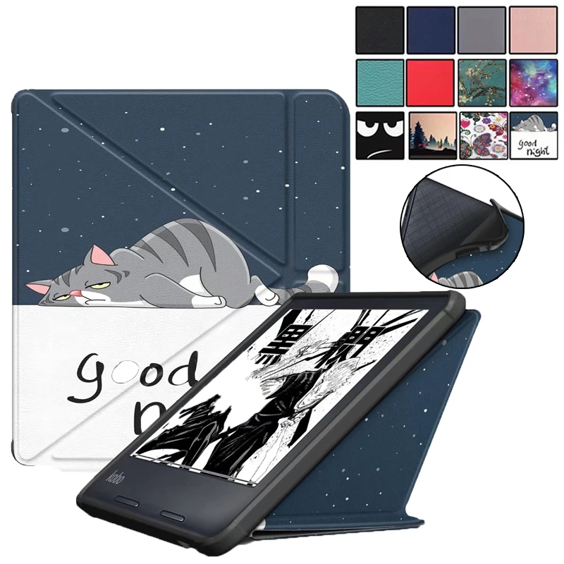 Custodia In Pelle Pu Per Funda Kobo Libra 2 Cover 7 Pollici Stand Tpu Posteriore Per Etui Kobo Libra 2 Custodia 2021 Auto Sleep Cover