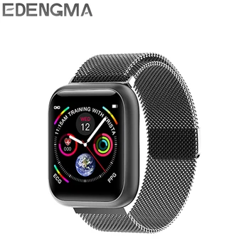 

Smart watch IP68 waterproof Tempered glass Activity Fitness tracker Heart rate monitor Sports Men women smartwatch Android iOS