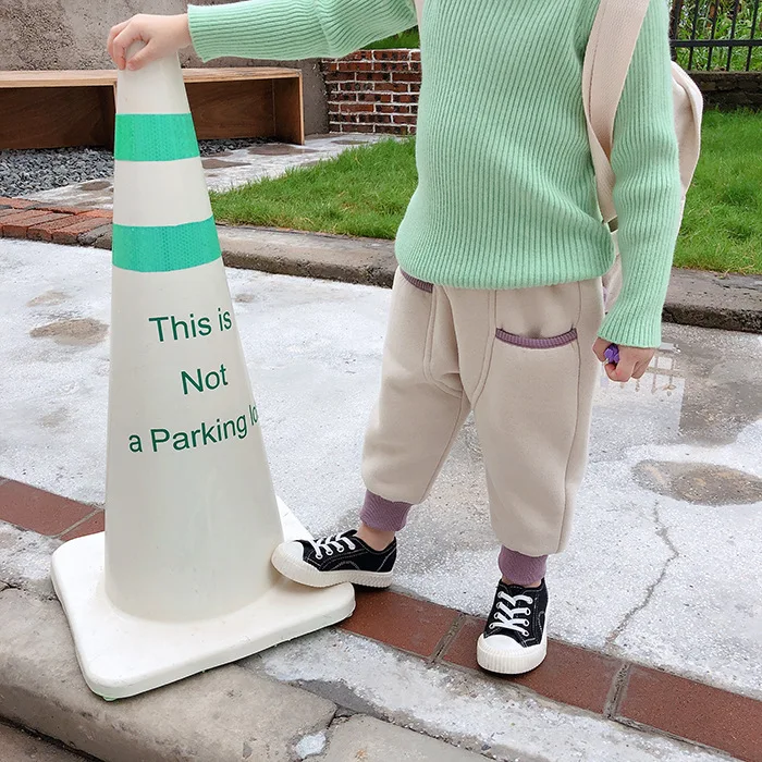 winter children plus trousers boys and girls casual warm pants