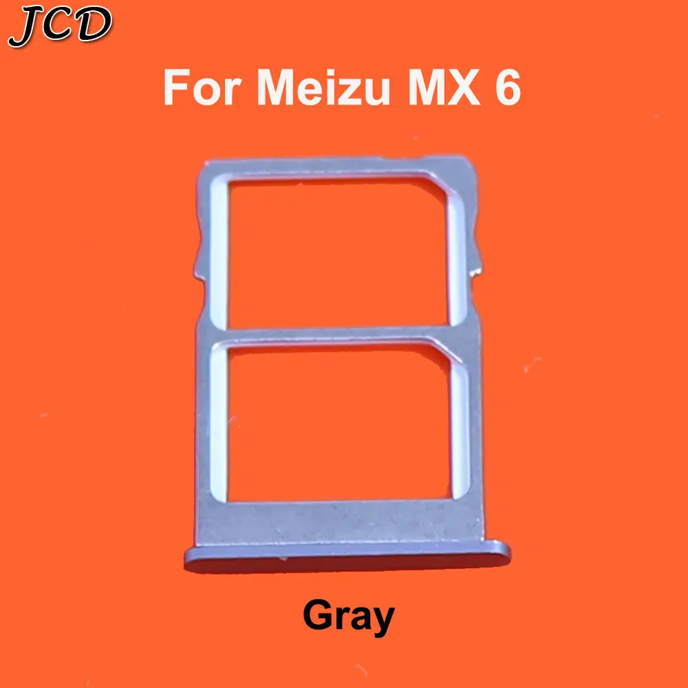 JCD для Meizu MX5 MX6 слот для sim-карты держатель Micro SD слот для карты лоток Разъем заменитель адаптера запасные части - Цвет: MX6 Gray