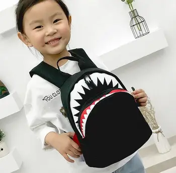 

2019 new Korean children's bag personality shark children's bag