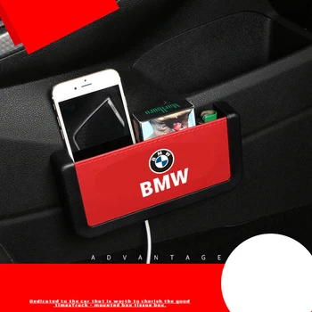 

1pcs For Bmw x1 x3 x5 x6 z4 f10 f20 f30 e36 e39 e46 e60 Car Storage Bag Multi-Function Universal Car Mobile Phone Storage Box
