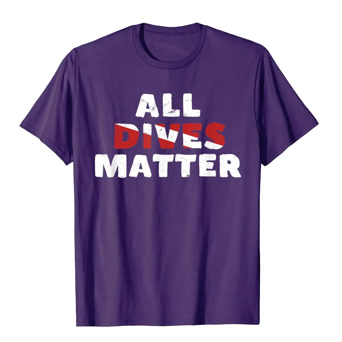 Scuba Diving T Shirt All Dives Matter Funny Diver Flag Shirt__B12041purple