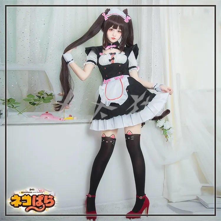 Game Chocola NEKOPARA Cosplay Costume Chocola Vanilla Maid Dress Costume Cat Neko Girl NEKOPARA Cosplay Women Costume
