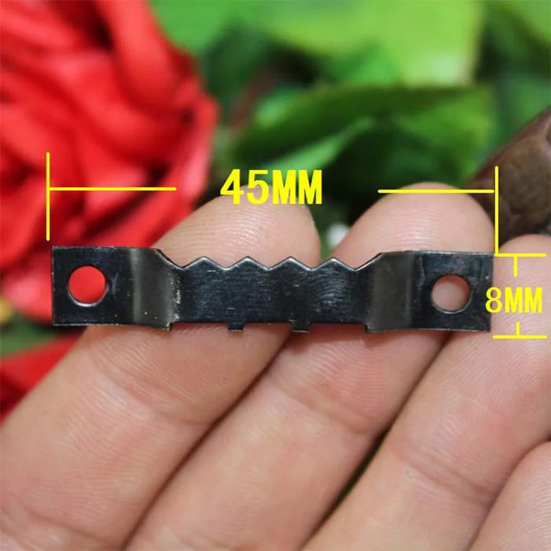10 шт. 45*8 мм Bblack Jagged Frame Hoo двойной зазубренный железный крюк мебель фото оборудование