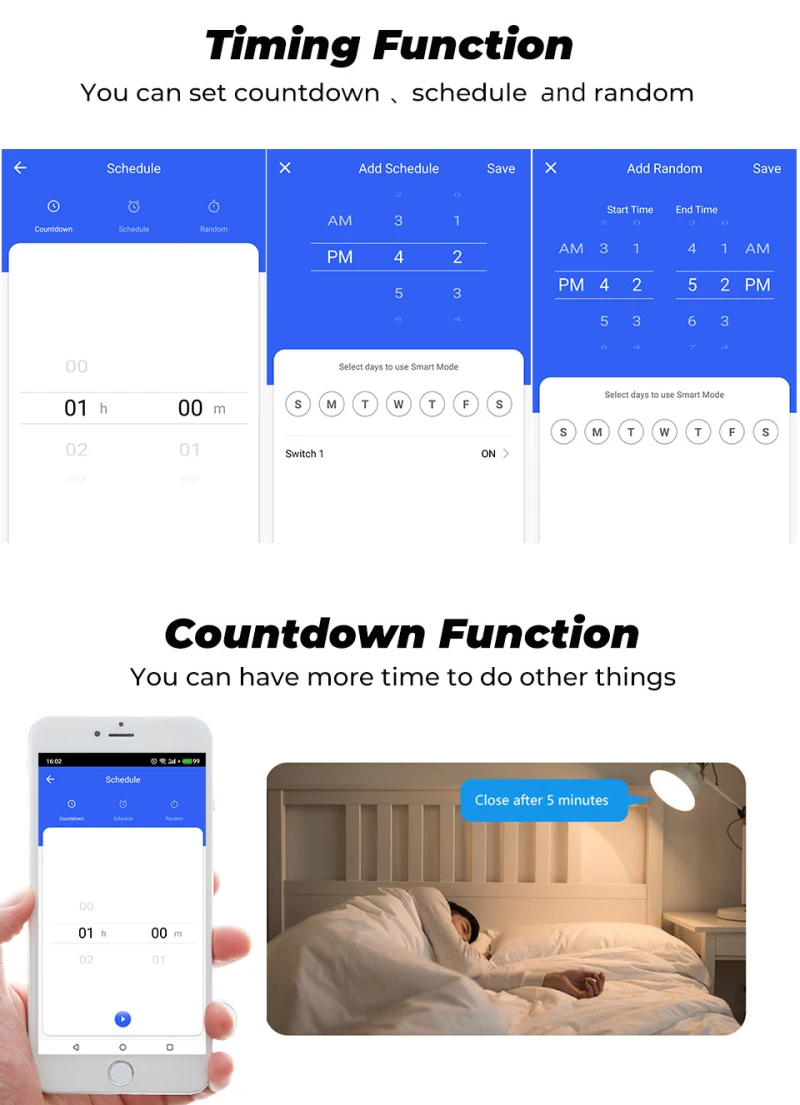 Relé de Voz Inicial do Google Tuya Interruptor Inteligente Disjuntor Módulo Suporta 2 Vias App Temporizador Alexa 110v 220v 10 Pçs 16a 10a 16 disjuntor módulo suporta 2 vias app relé