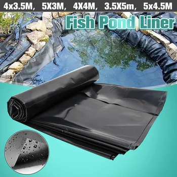 

4 Size Black Fish Pond Liner Cloth Home Garden Pool Reinforced HDPE Heavy Landscaping Pool Pond Waterproof Liner Cloth New