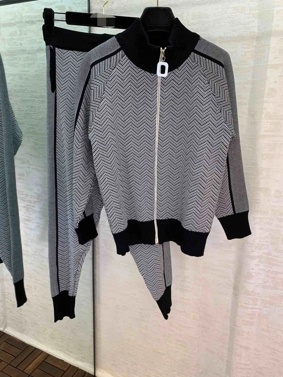 autumn female fashion new round neck wool blend set wool blend temperament suit 0928