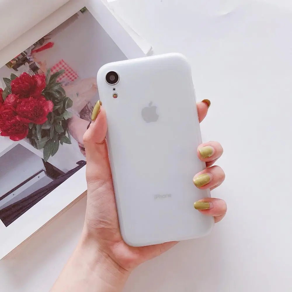 Transparent Для iPhone 11 Pro Max XS Max XR X модный ТПУ карамельного цвета мягкий силиконовый чехол для телефона для iPhone 8 7 Plus 6 6S 5 5S SE чехол - Цвет: Transparent
