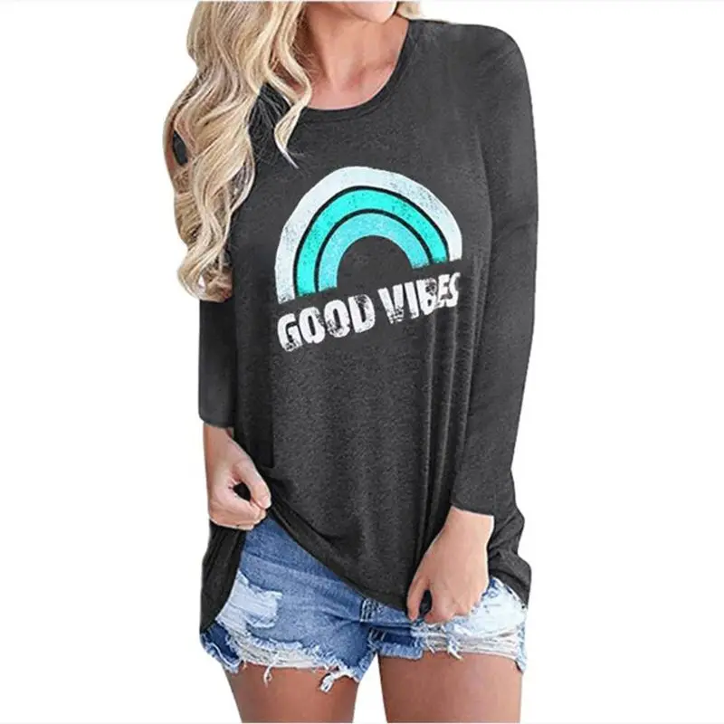 Новые женские топы Good Vibes с круглым вырезом Майка без рукавов Летние повседневные женские белые модные безрукавки Femme Топы женские футболки