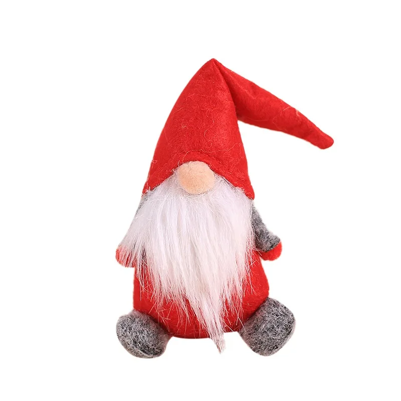 B Christmas Ornament Swedish Gnome Plush Doll Toy Tabletop Santa Holiday Decoration Gift - Цвет: B
