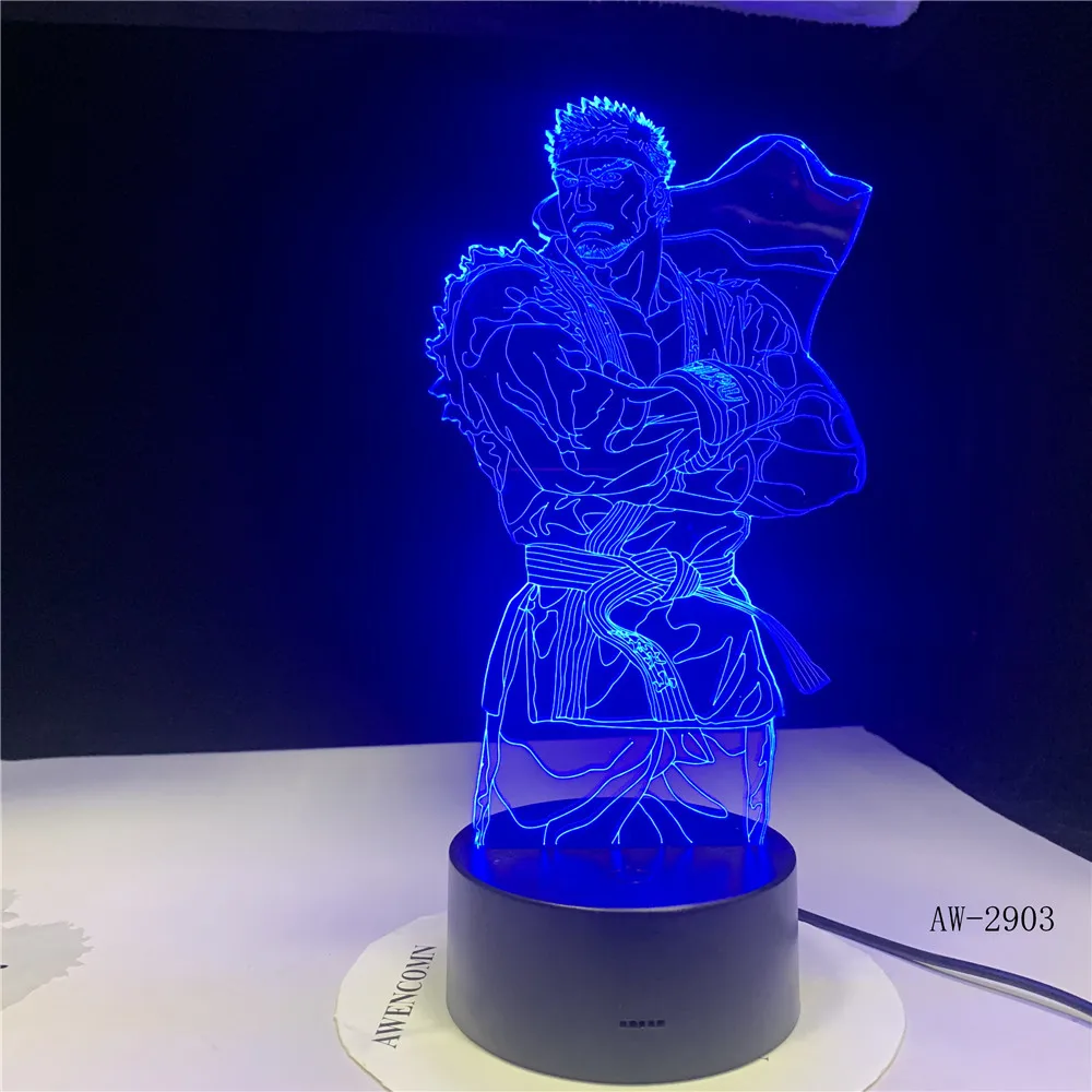 3D Dragon Ball ModenLed ночные светильники 7 цветов меняющая атмосферу мультфильм подарки настольная лампа спальня освещение для сна Декор AW-2903