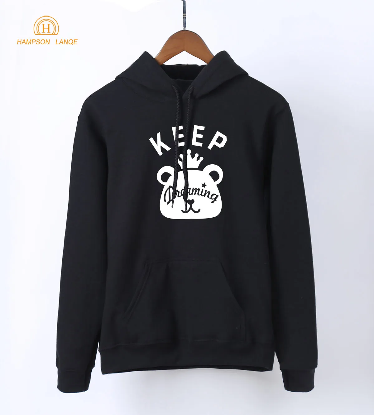 Keep Dreaming Kawaii толстовки с принтом медведя весна осень женские Kpop Толстовки синий теплый флис Harajuku худи