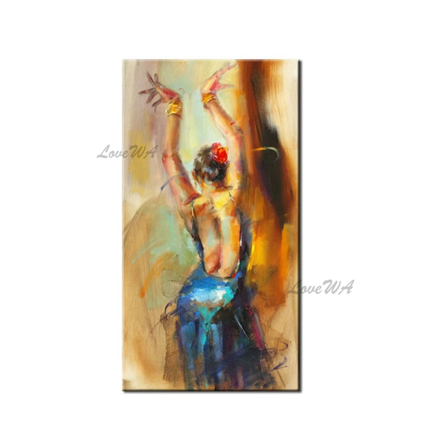 

Handmade Sexy Girl Dancing Oil Painting Hand Painted Wall Canvas Art Unframed Oil Paintings Canvas Art Wall Picture Home Decor