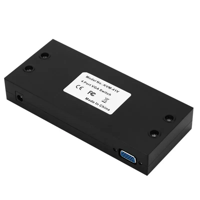 VGA коммутатор 4 PC в 1 монитор переключатель коробка видео