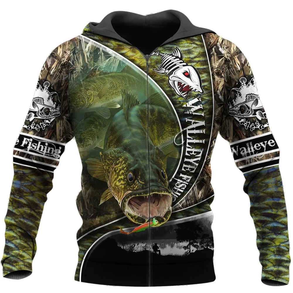 Spread Stores WALLEYE FISHING 3D 2403 Hoodie All Over Plus Size (3)