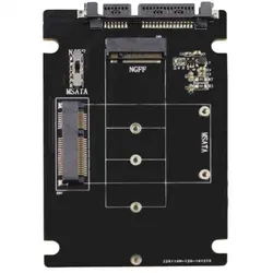 Carte adaptateur Msata vers SATA, universelle, 2.5 pouces, Standard, en alliage d'aluminium, boîtier adaptateur SSD 
