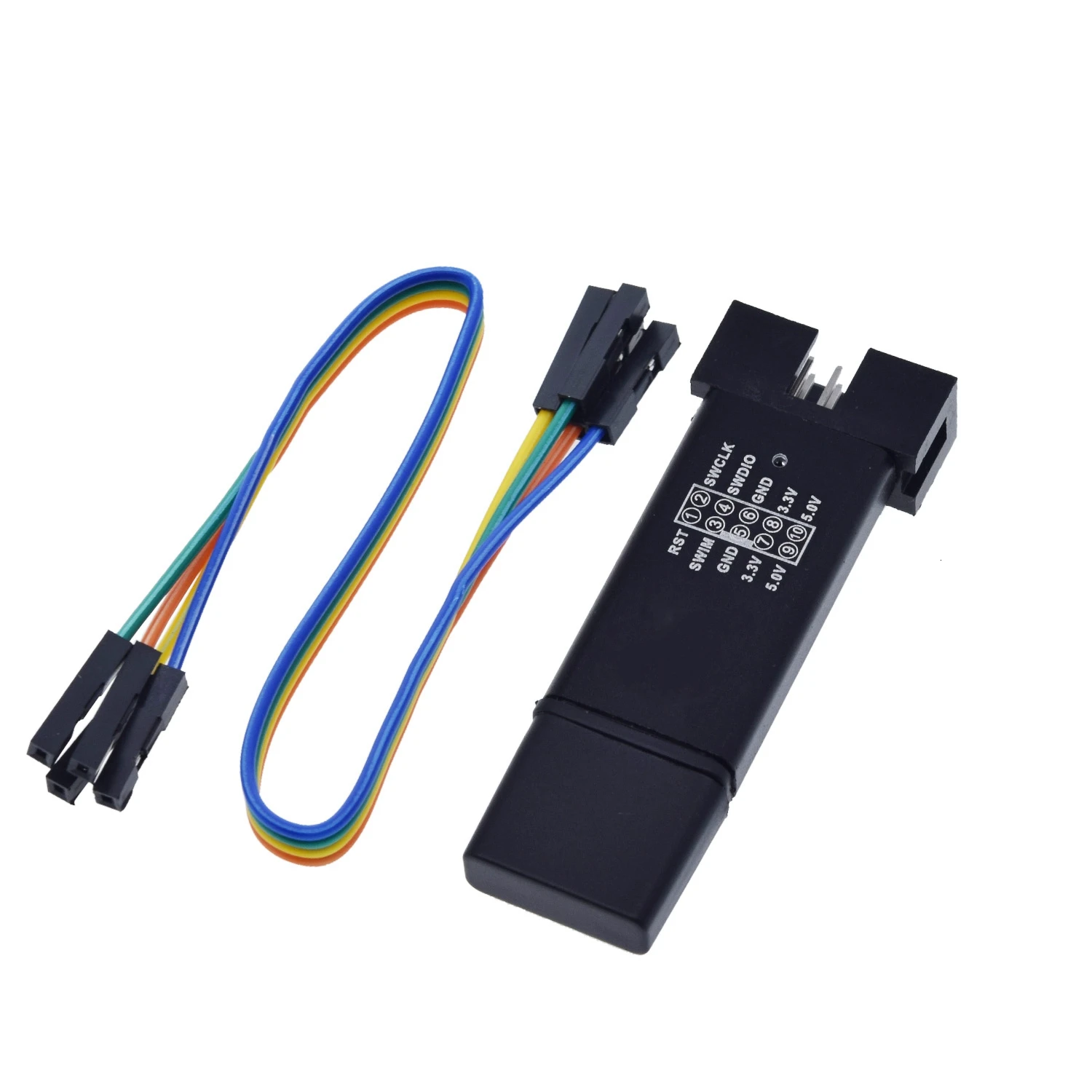 1 комплект ST LINK Stlink ST-Link V2 Mini STM8 STM32 симулятор скачать программист Программирование с крышкой DuPont кабель ST Link V2