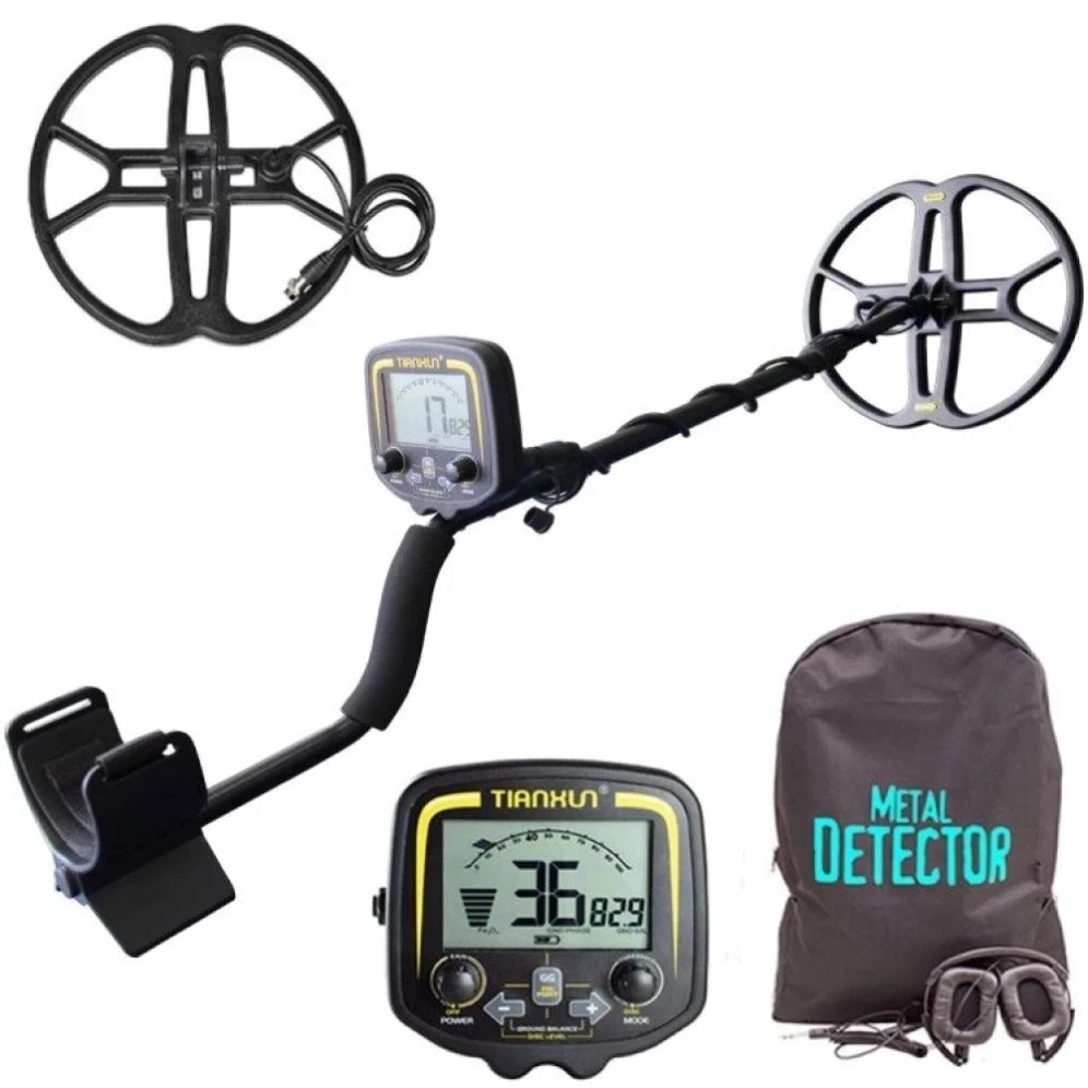 TX 850 Professional Metal Detector with 12 Inch Search Coil Optional High Sensitivity Treasure Hunting Gold