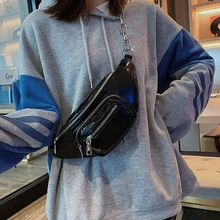 Женские сумки на пояс из искусственной кожи, дорожные нагрудные сумки, мини-сумка на плечо, кошелек на ремешке-цепочке, новинка, Mujer Bolsillo Bandolera