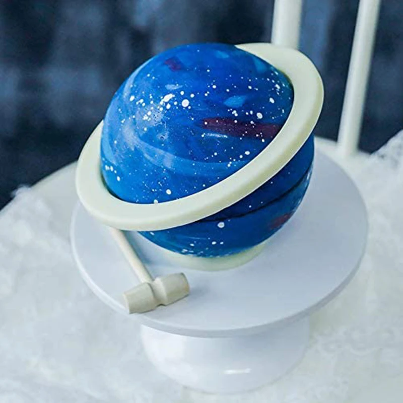Silikon-Schokoladenringform, Planet, Kuchenbasis, Halo, verschiedene Größen, Kreisform, Fondant, Süßigkeiten, Ton, Schlüsselanhänger, Schmuck, Dekorieren – Detail 2