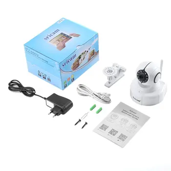 

Sricam SP011 Electronics Wifi 720P P2P Night Vision Motion Detection Security IP Camera Support 128TF Card