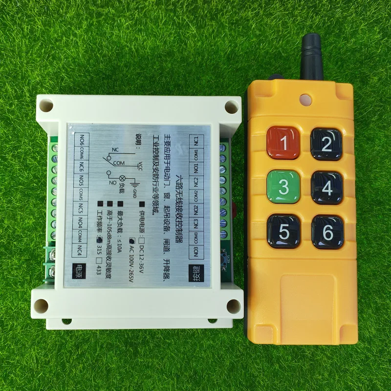 Универсальный DC 12V 24V 36V 48V 10A 4CH 30A реле RF беспроводное радио дистанционное