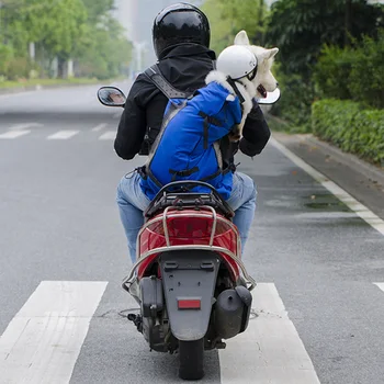 

Waterproof Lining Carrier Bag Riding Hiking Washable Puppy Dog Cat Adjustable Hands Free Shopping Mesh Pet Backpack Supplies