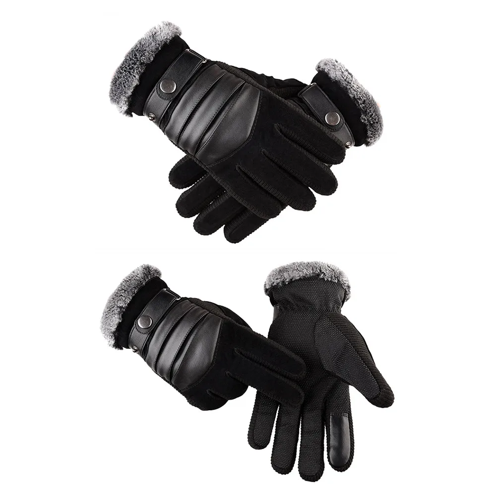 Спорт на открытом воздухе Windstopper водонепроницаемые перчатки черные перчатки для верховой езды мотоциклетные перчатки сенсорный экран черный полный палец мужские# YL10