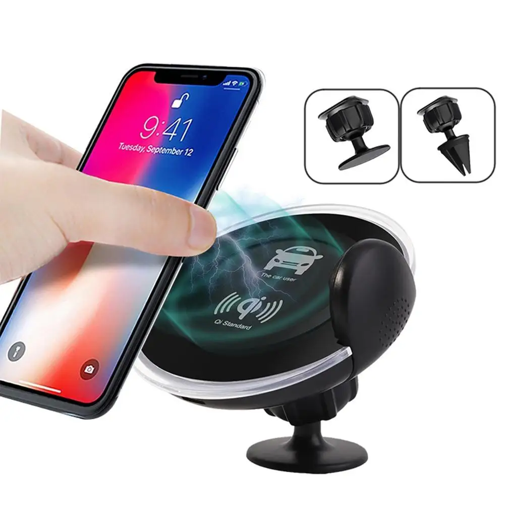 Автомобильный вентиляционный беспроводной Qi Quick Charge 360 градусов вращающийся держатель для телефона автомобильный carros интерьер Новые популярные аксессуары