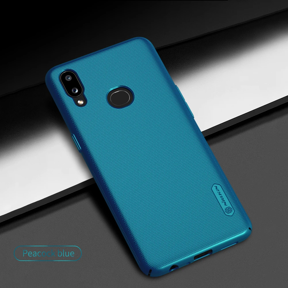 Чехол для samsung Galaxy A10 S A10S чехол Nillkin матовый защитный ПК Жесткий Чехол для samsung Galaxy A10S чехол - Цвет: Синий