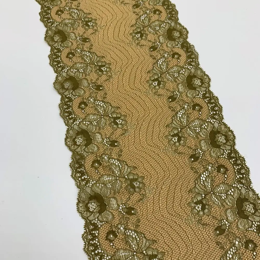 3y/lot Width 21.50cm Elastic Stretch Lace Trims 2