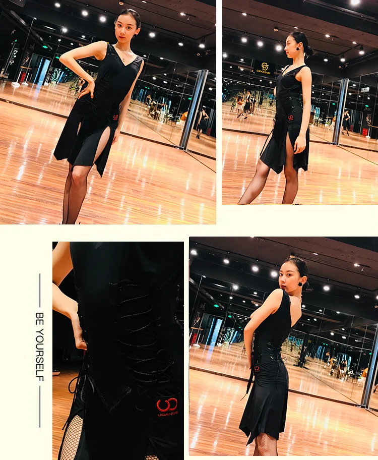 CACARE платье для латинских танцев Женская Большая распродажа Vestido flecos танцевальная одежда конкурс латиноамериканских танцев платья Танго D0693 бальные